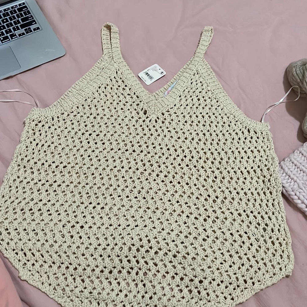 Free People Fauxchet sweater tank
